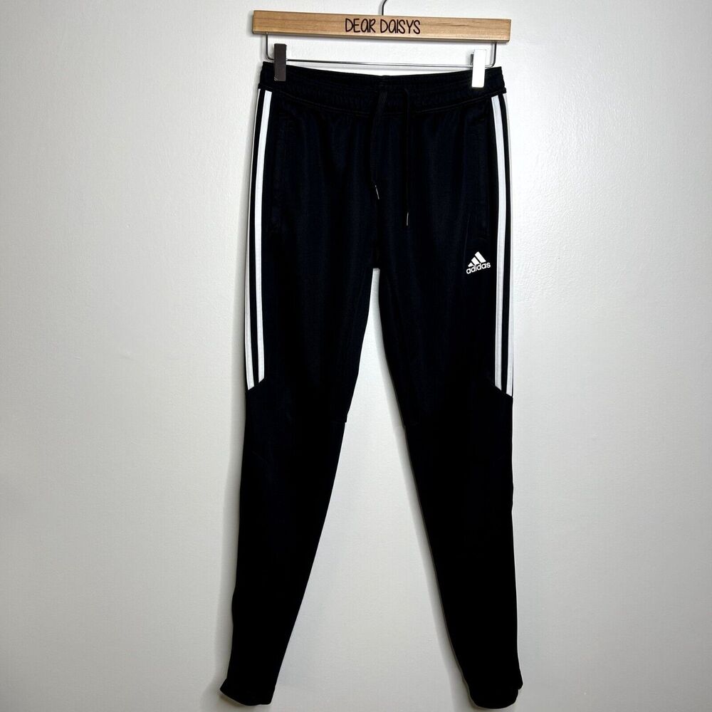 Adidas Black 3 Stripe Tiro Jogger Sweatpants
